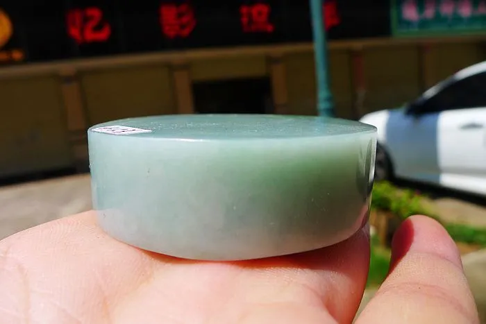 Natural Jade Rough Jadeite Raw (128g,5.4X1.6cm)