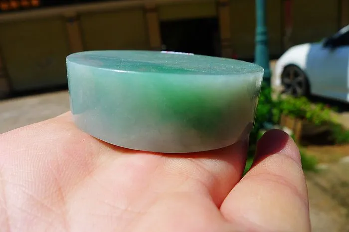 Natural Jade Rough Jadeite Raw (128g,5.4X1.6cm)