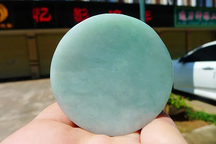 Natural Jade Rough Jadeite Raw (128g,5.4X1.6cm)