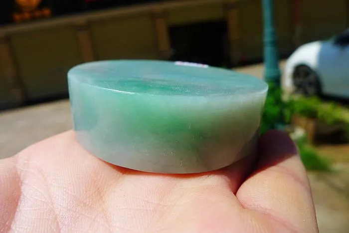 Natural Jade Rough Jadeite Raw (128g,5.4X1.6cm)