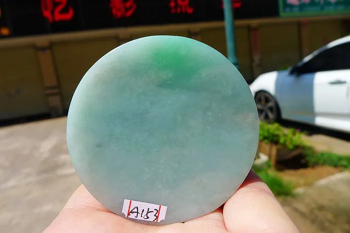 Natural Jade Rough Jadeite Raw (128g,5.4X1.6cm)