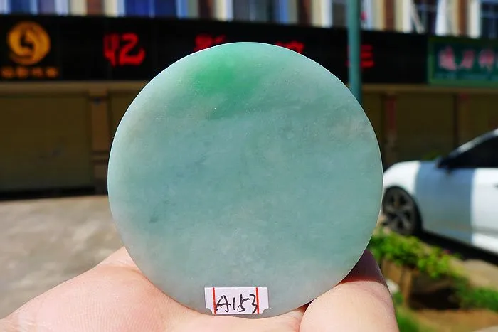 Natural Jade Rough Jadeite Raw (128g,5.4X1.6cm)