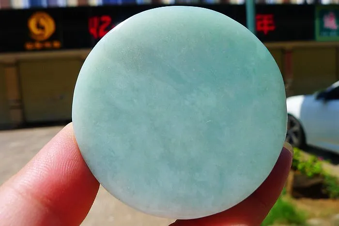 Natural Jade Rough Jadeite Raw (128g,5.4X1.6cm)