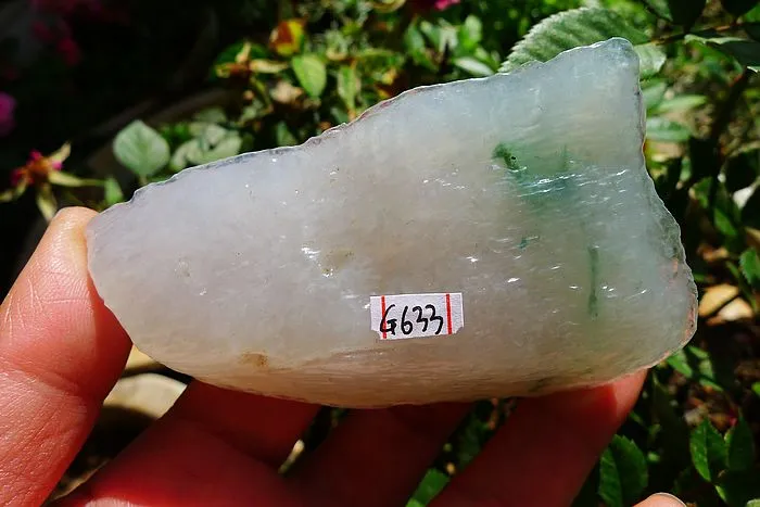 Natural Jade Rough Jadeite Raw (155g,8X4.5X2.7cm)