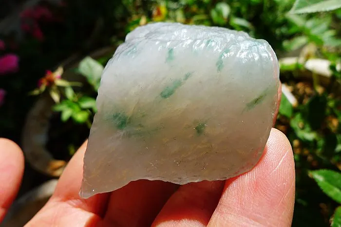 Natural Jade Rough Jadeite Raw (155g,8X4.5X2.7cm)