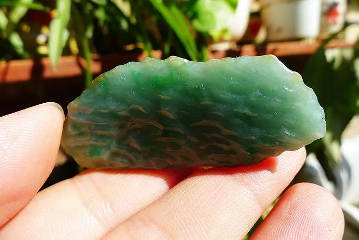 Natural Jade Rough Jadeite Raw (20g,5.1X2.3X0.9cm)