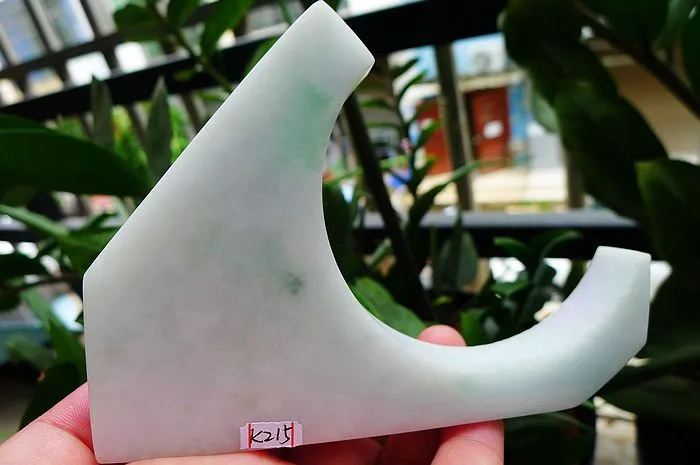 Natural Jade Rough Jadeite Raw (227g,12.1x8.1x1.8cm)