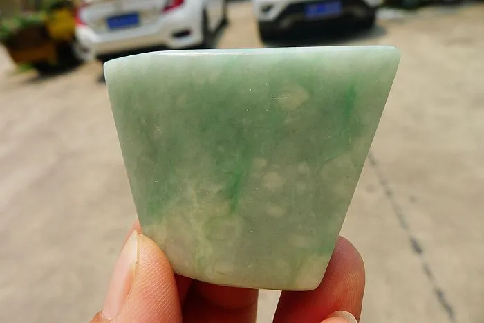 Natural Jade Rough Jadeite Raw (43g,4.9X3.9X0.9cm)