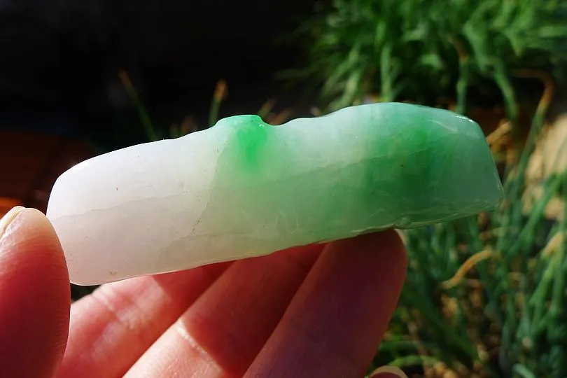 Natural Jade Rough Jadeite Raw (61g,6.2X3.9X1.2cm)