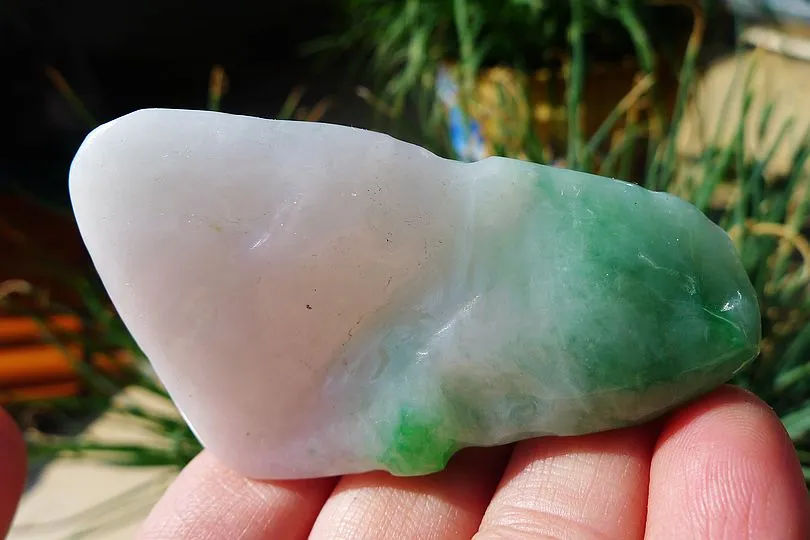 Natural Jade Rough Jadeite Raw (61g,6.2X3.9X1.2cm)