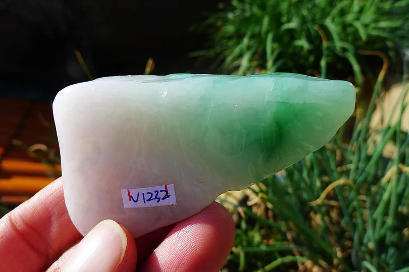 Natural Jade Rough Jadeite Raw (61g,6.2X3.9X1.2cm)