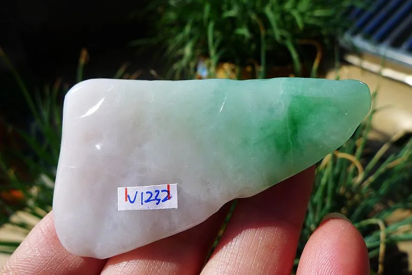 Natural Jade Rough Jadeite Raw (61g,6.2X3.9X1.2cm)