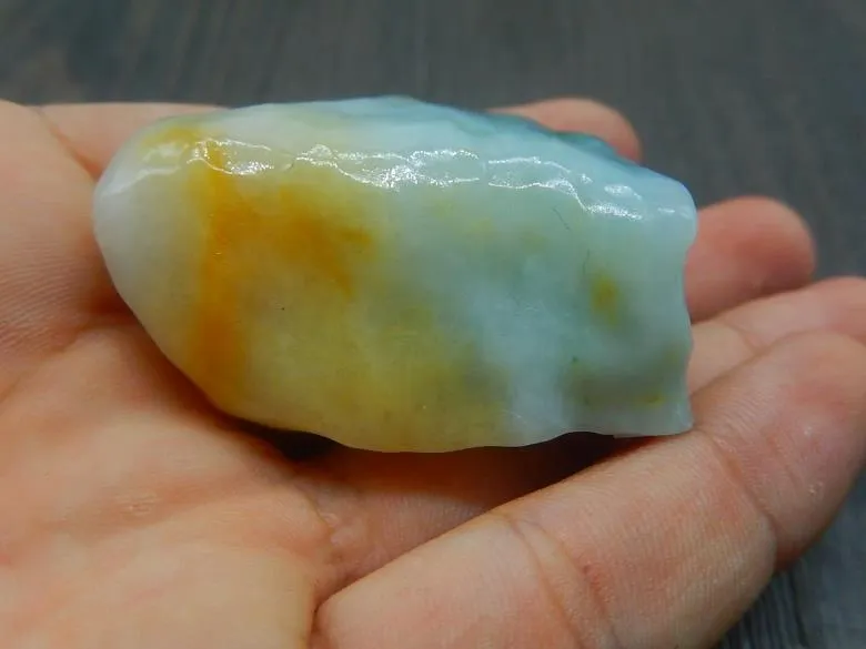 Natural Jade Rough Jadeite Raw (72g, 46X35X25mm)