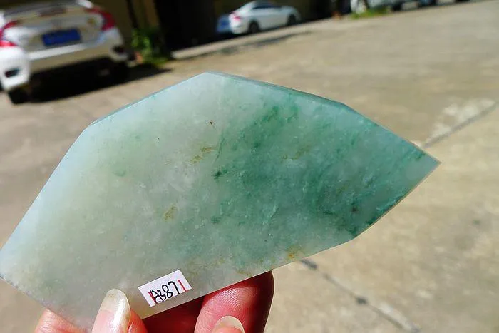 Natural Jade Rough Jadeite Raw (96g,9.9X4.1X1.4cm)