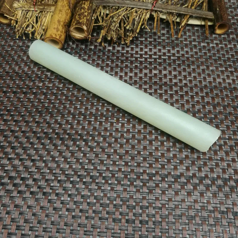 Natural Kunlun Jade Rough Nephrite Raw (115g,5X1.8cm)