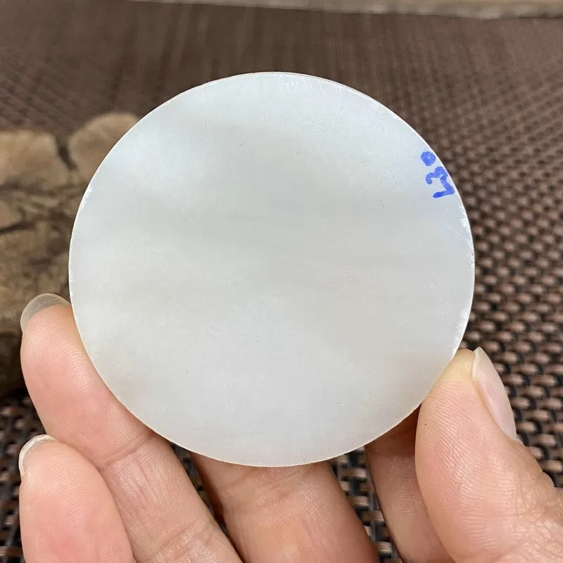 Natural Kunlun Jade Rough Nephrite Raw (34g,5.6X0.44cm)