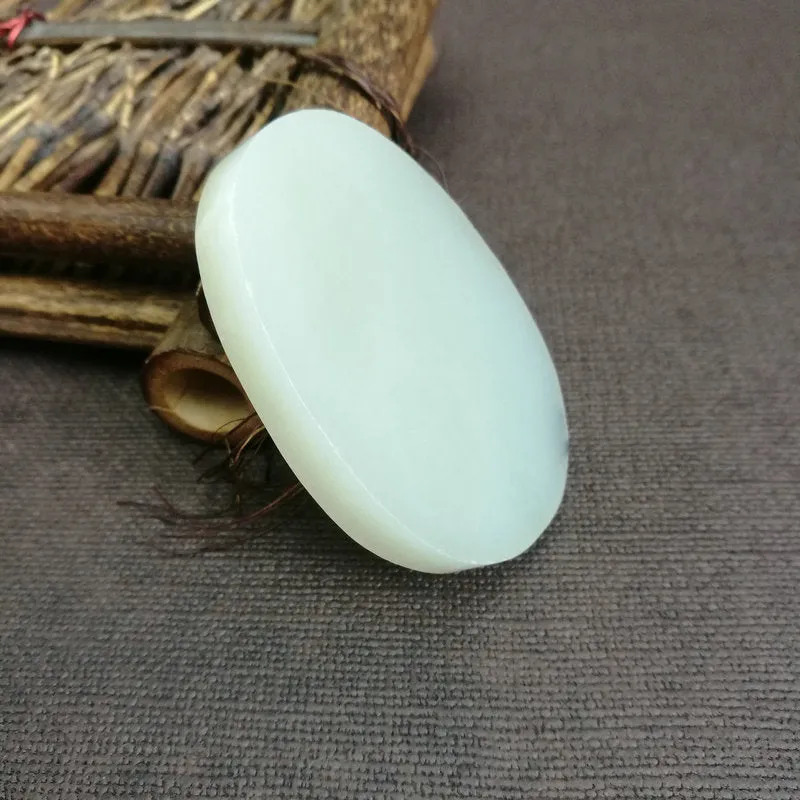 Natural Kunlun Jade Rough Nephrite Raw (48g,5.6X4.2X0.9cm)
