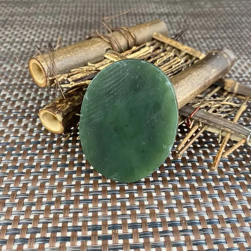 Natural Kunlun Jade Rough Nephrite Raw (66g,5.4X4.3X1.2cm)