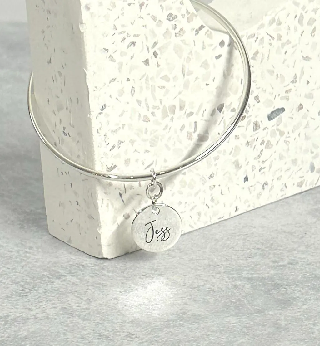 Personalised Disc Bangle