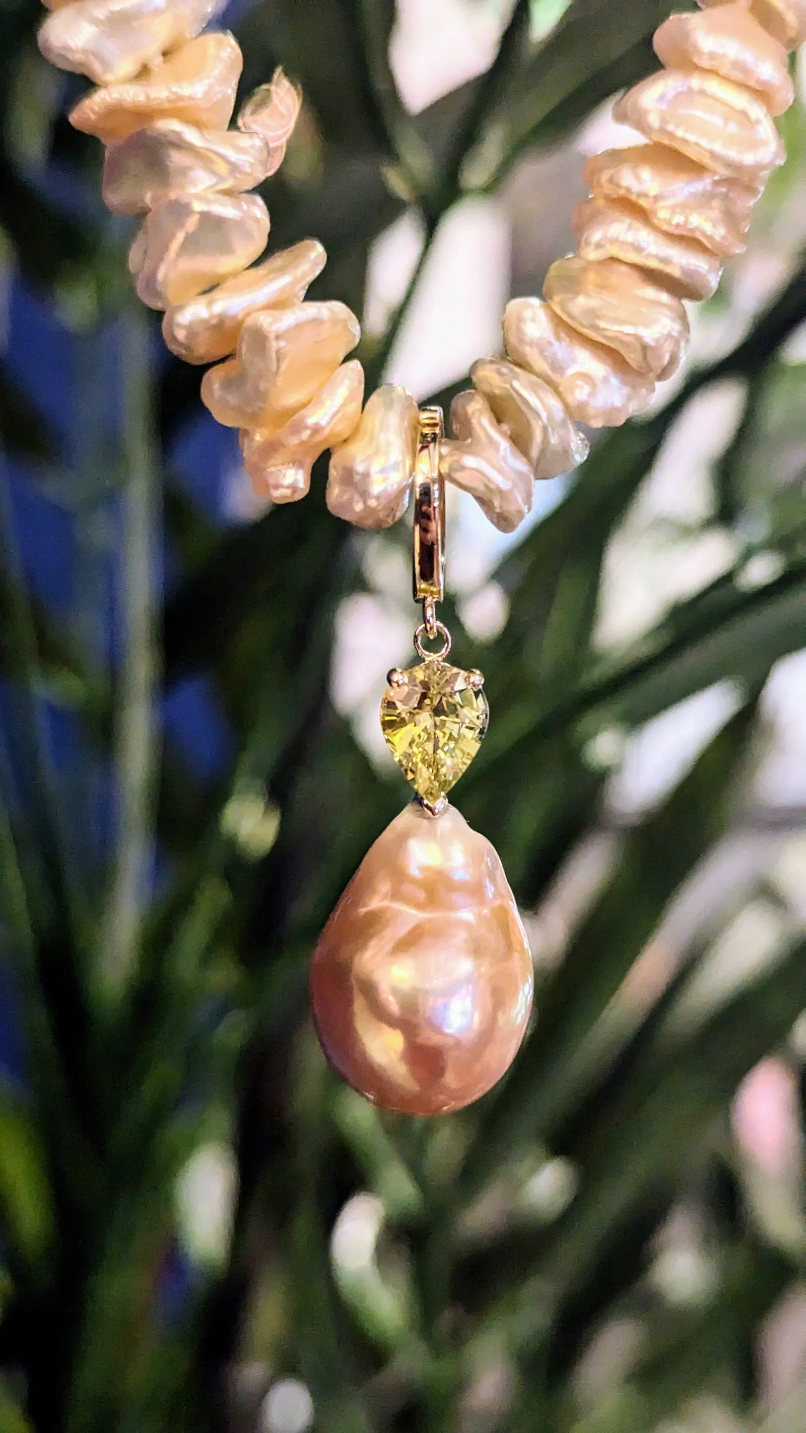 Plumb Gold Original Pearl Enhancer Pendant