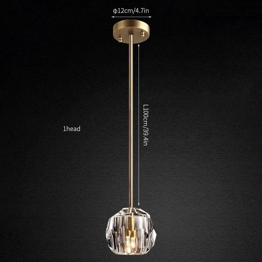 Polyhedron Crystal Round Cluster Chandelier