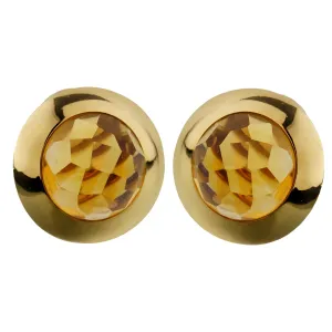 Pomellato 18ct Citrine Yellow Gold Clip On Earrings