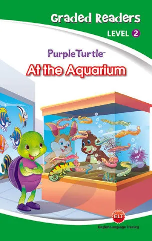 Purple Turtle - AT THE AQUARIUM Story book for Kids Ages 4-5