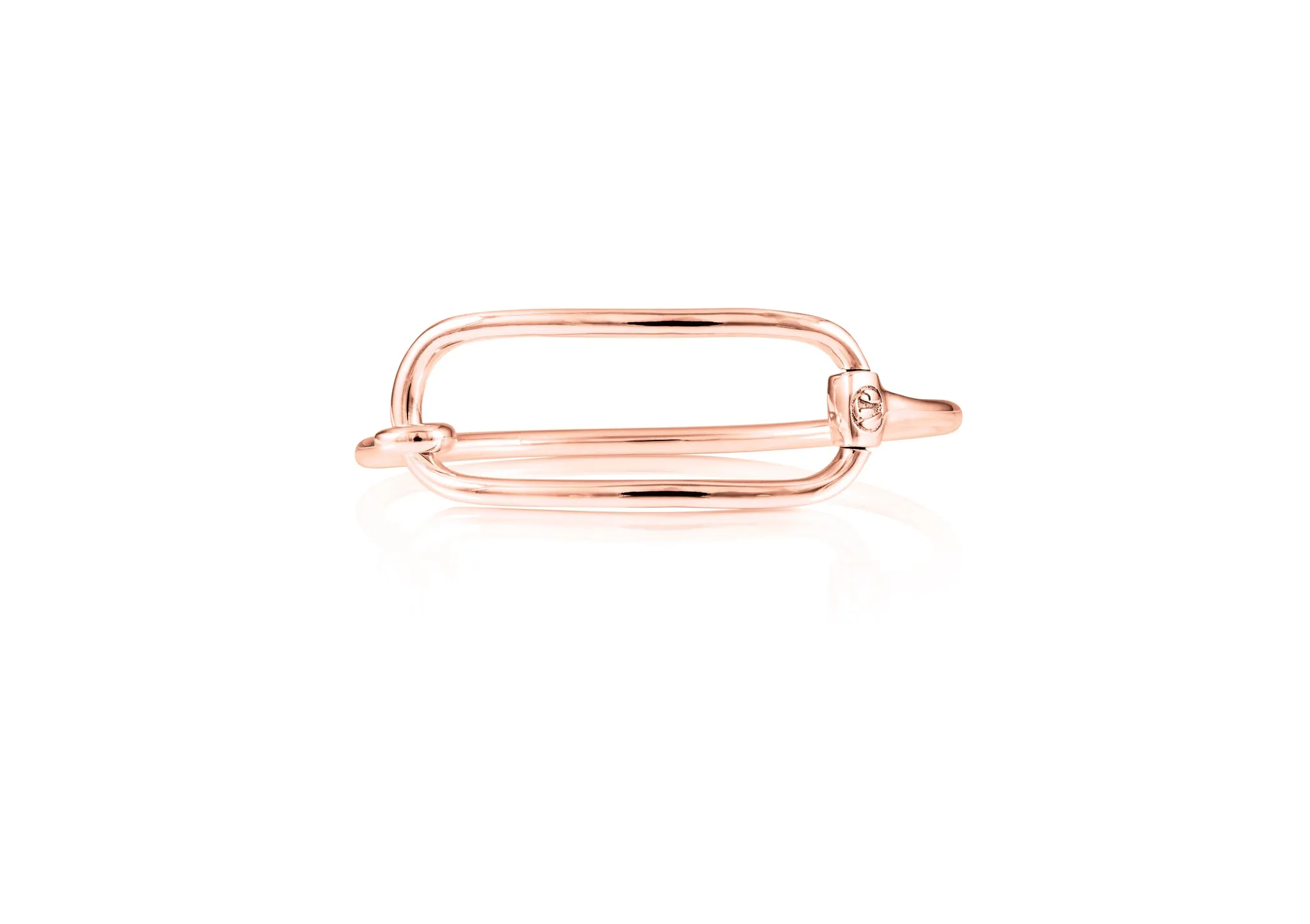 Rectangle Snaffle Bit Bangle | Sterling Silver