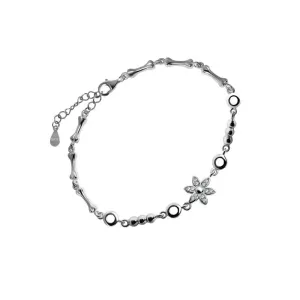 Silver Flower Bracelet