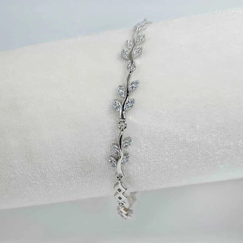 Silver Leaf Bracelet