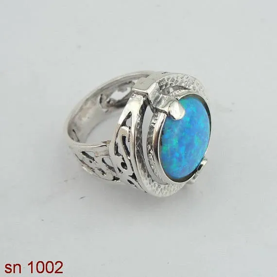 Silver Rings With Opal ( sn 1002)