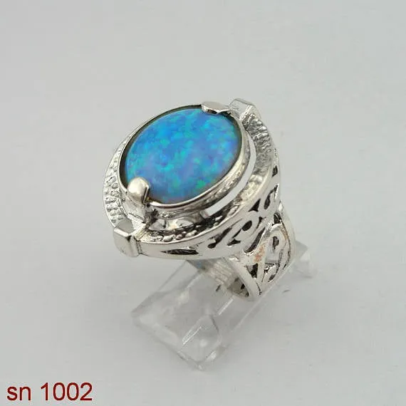Silver Rings With Opal ( sn 1002)