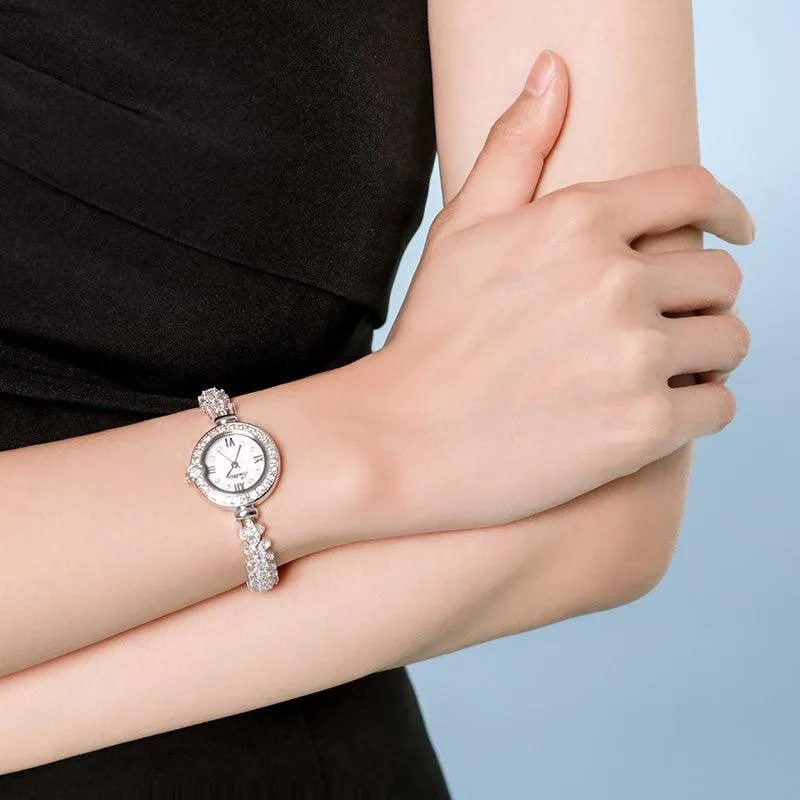 Sotoiru Mermaid Bracelet Women Watches with Full Ziron For Party