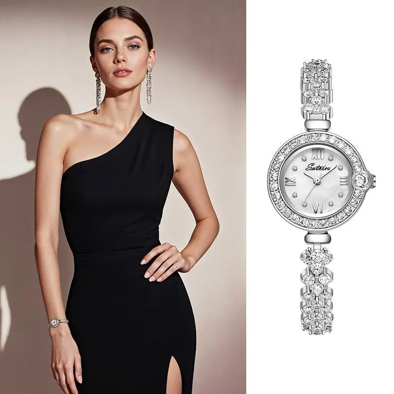 Sotoiru Mermaid Bracelet Women Watches with Full Ziron For Party