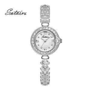 Sotoiru Mermaid Bracelet Women Watches with Full Ziron For Party