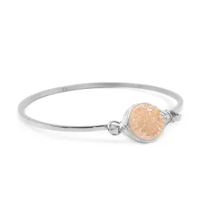 Stone Collection - Silver Amber Bracelet (Wholesale)