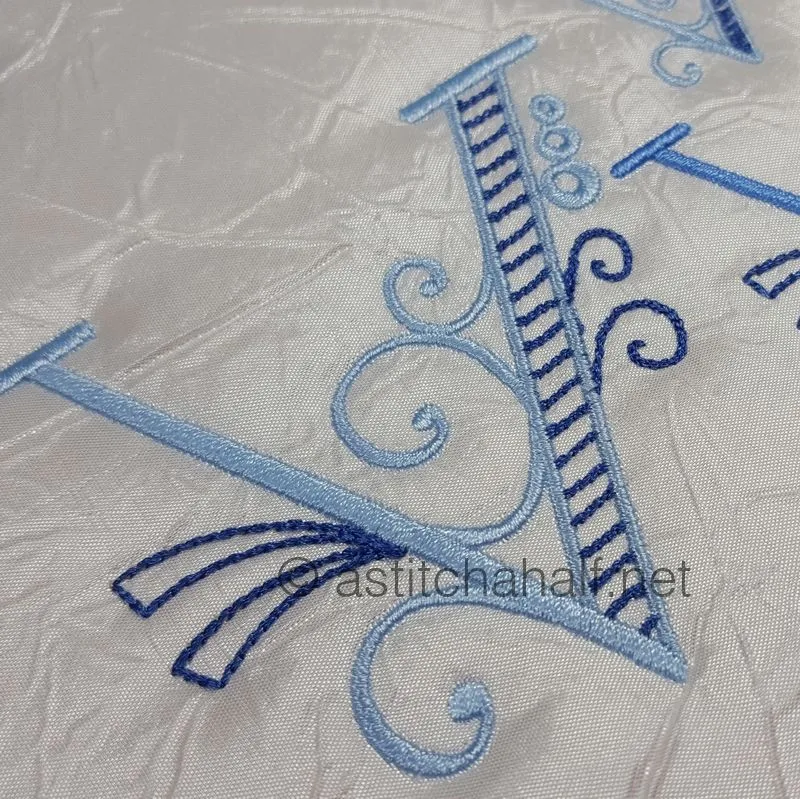 Stunning Swirls Monogram V