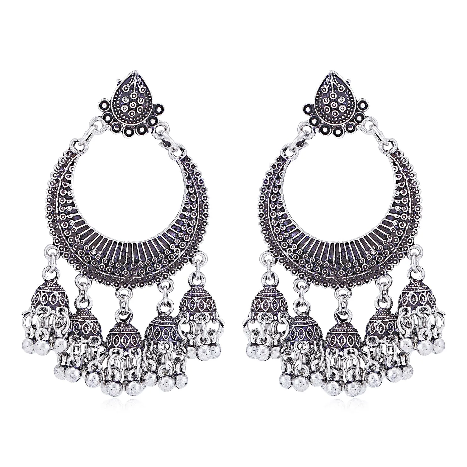 Sukkhi Stunning Oxidised Chandelier Earring for Women
