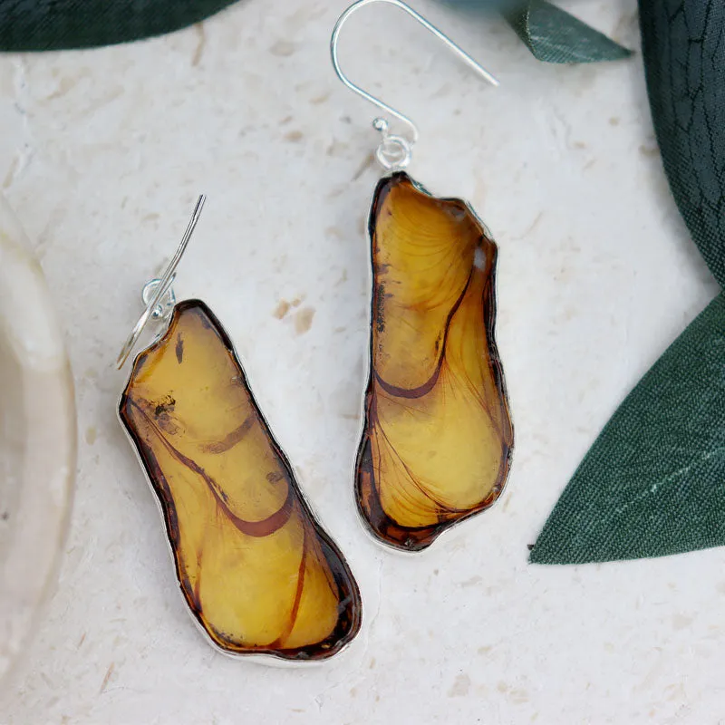 Vana Amber Gemstone Earrings