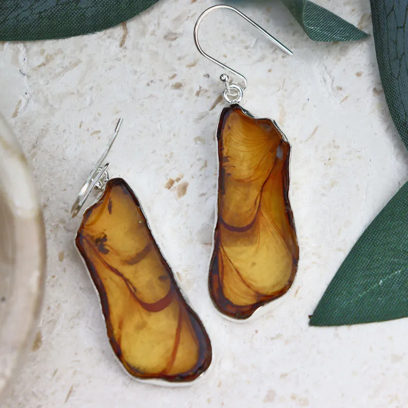 Vana Amber Gemstone Earrings