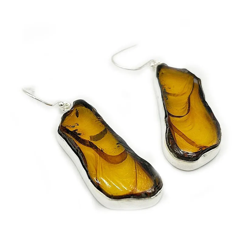 Vana Amber Gemstone Earrings
