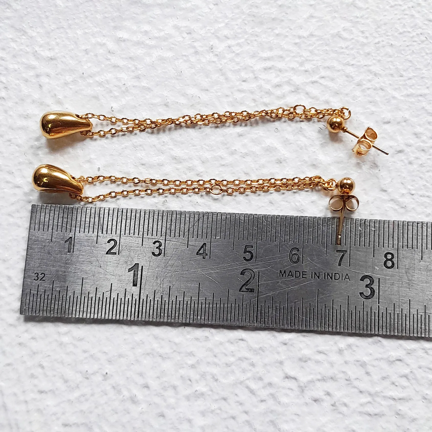 Y Shaped Raindrop Necklace Gold: Stunning Lariat Necklace for Women