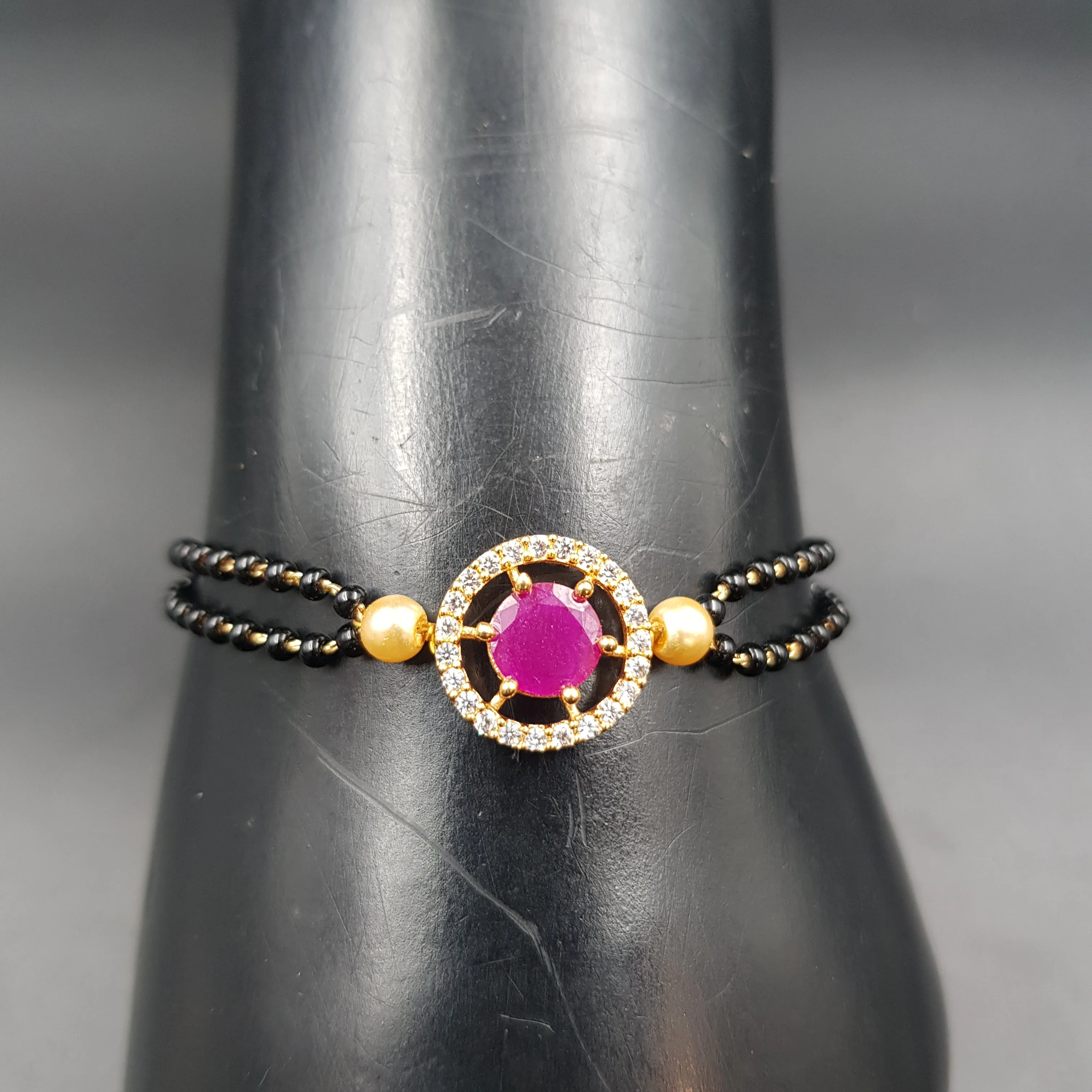 Zircon/AD Mangalsutra Bracelet 4550-1